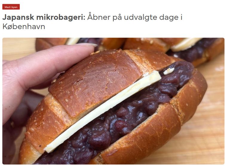 Mig og København article about Tonari Bageri