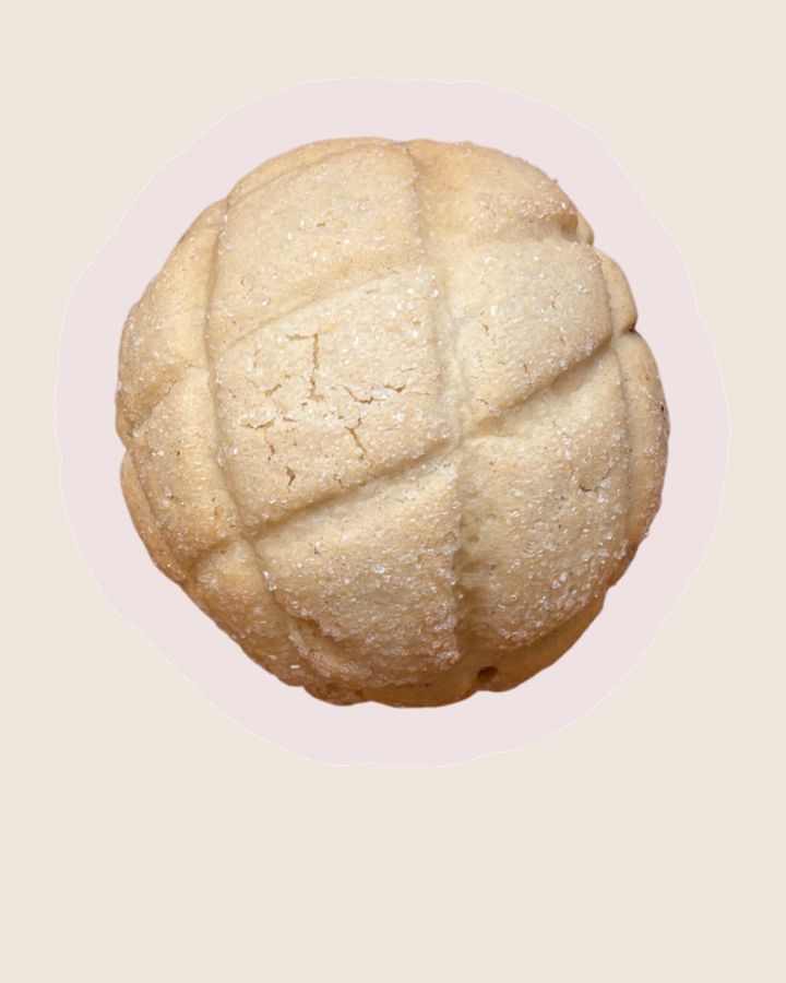 Melon Pan — Crackled cookie crust, baked that morning
